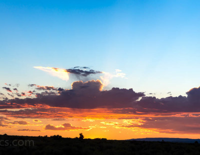 Taos Sunset Panorama #1